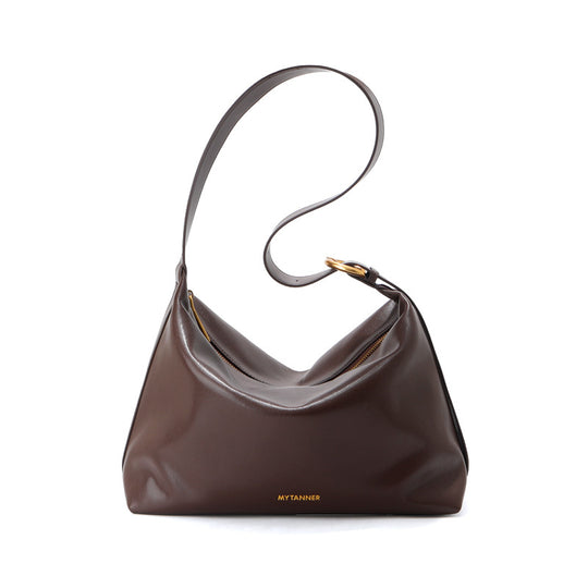 Damen Hobo Tasche aus luxuriösem Glattleder mit goldenen Akzenten Nord Taschen