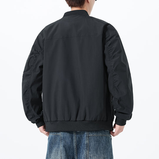 Herren Leichte Bomberjacke im Utility‑Style mit Ärmeltasche und Rippenbündchen Nord Taschen
