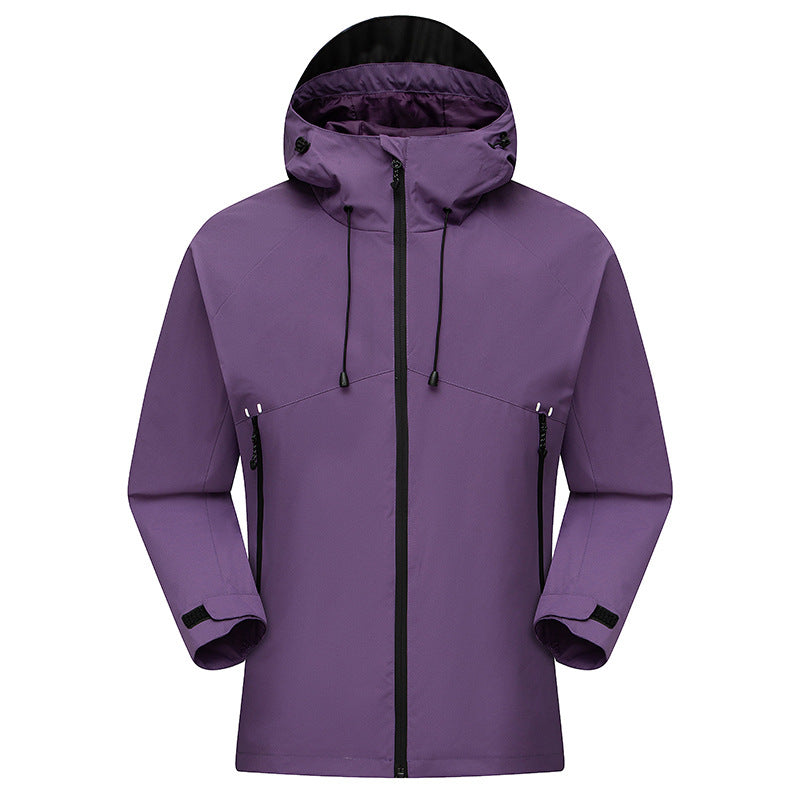 Herren Wasserdichter High-Visibility Shellparka mit atmungsaktiver Membran, verstellbarer Kapuze und Belüftung Nord Taschen