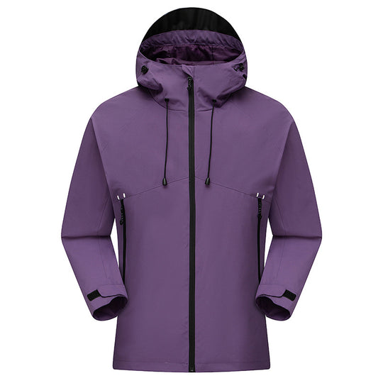 Herren Wasserdichter High-Visibility Shellparka mit atmungsaktiver Membran, verstellbarer Kapuze und Belüftung Nord Taschen