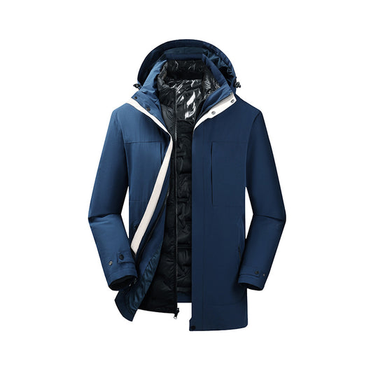 Herren Zweiteiliger Parka mit herausnehmbarer Stepp-Innenjacke und verstellbarer Kapuze Nord Taschen