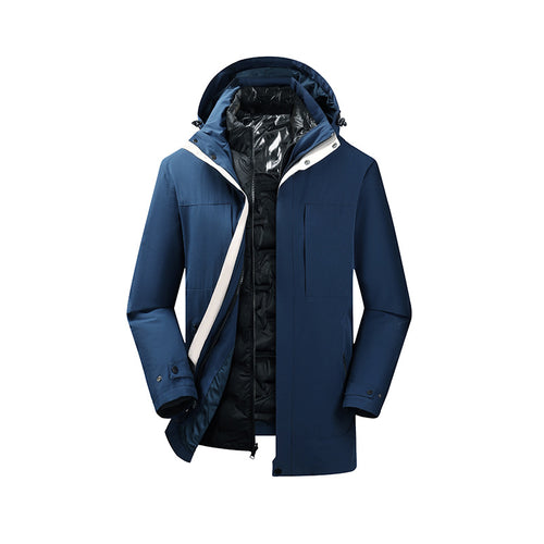 Herren Zweiteiliger Parka mit herausnehmbarer Stepp-Innenjacke und verstellbarer Kapuze Nord Taschen