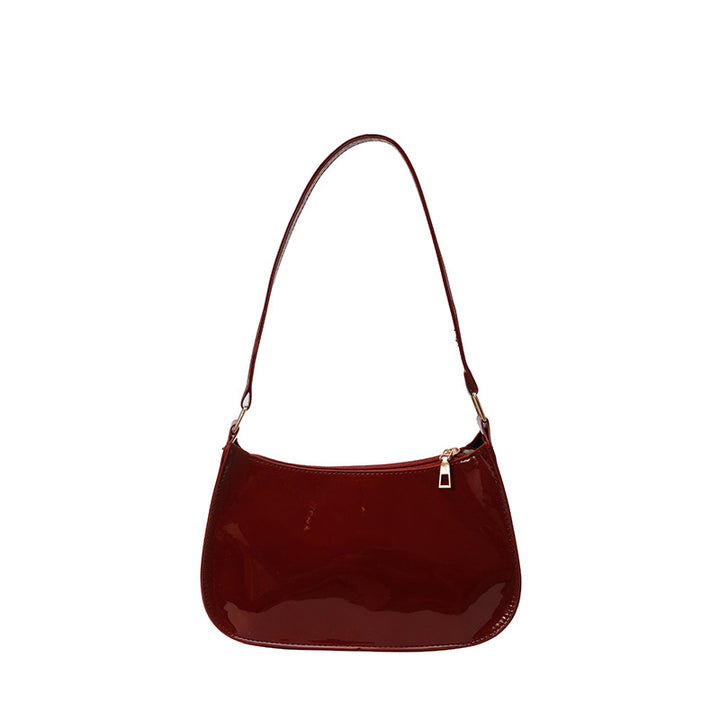 Damen Umhängetasche aus glänzendem Material mit elegantem Design Nord Taschen