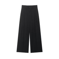 Damen Weite High‑Waist‑Palazzohose aus fließendem Jersey Nord Taschen