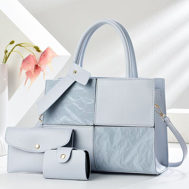 Damen elegante Handtasche mit praktischen Fächern und abnehmbarem Clutch Nord Taschen
