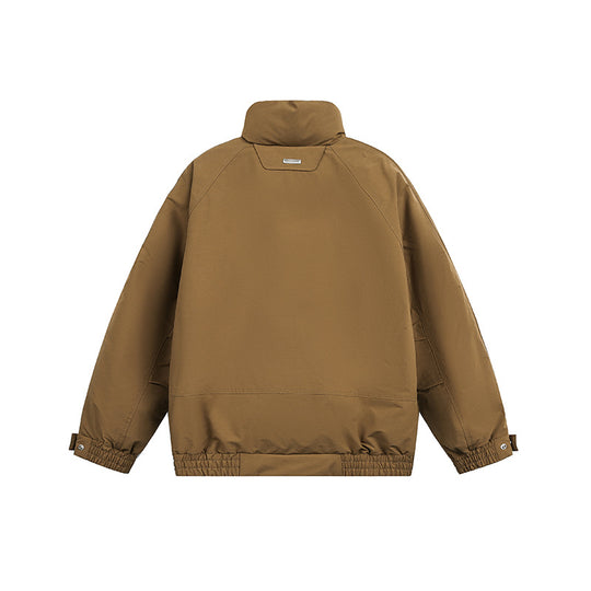 Unisex Oversize Blousonjacke mit Stehkragen und gestepptem Innenfutter Nord Taschen