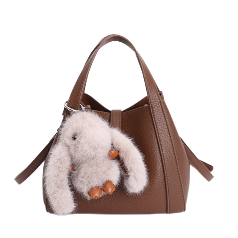 Damen Multifunktionale Handtasche mit abnehmbarem Kuscheltieranhänger Nord Taschen