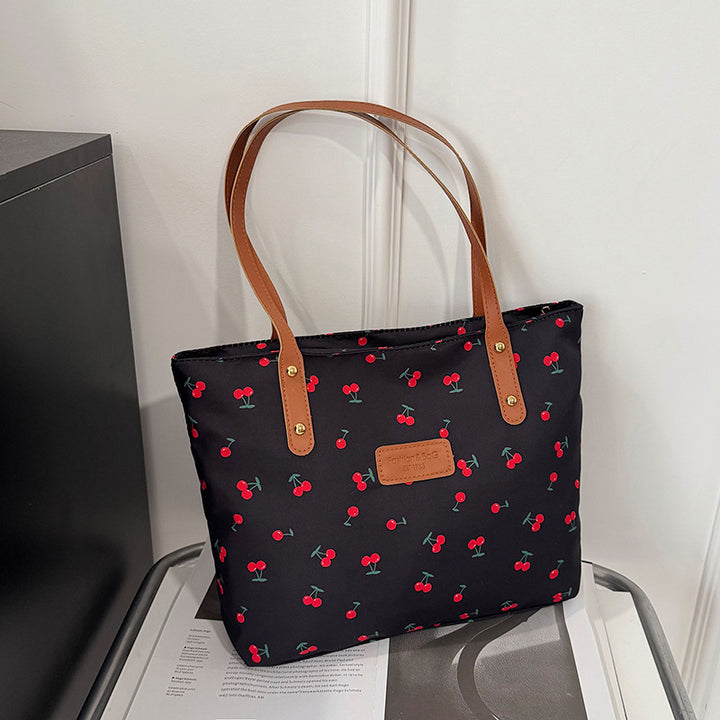 Damen Baumwolltragetasche mit fruchtigem Kirschdesign Nord Taschen