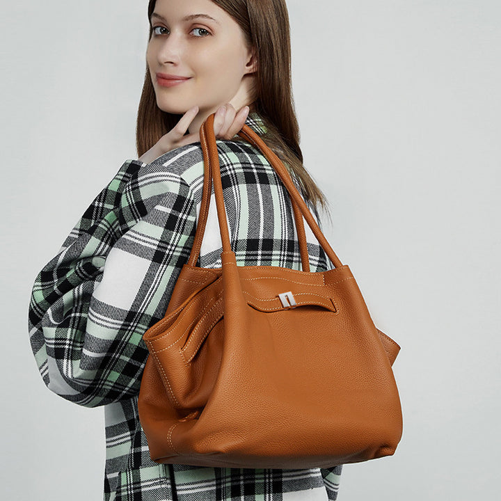 Damen elegante Lederhandtasche Nord Taschen