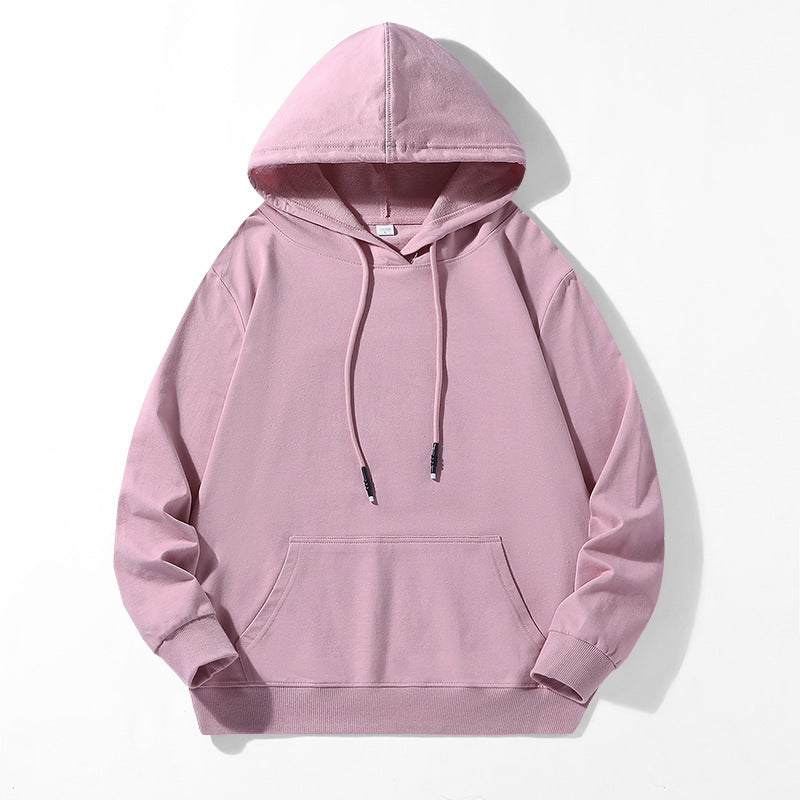 Unisex Locker geschnittener Kapuzenpullover aus Baumwollmix mit Kängurutasche und Kordelzug Nord Taschen