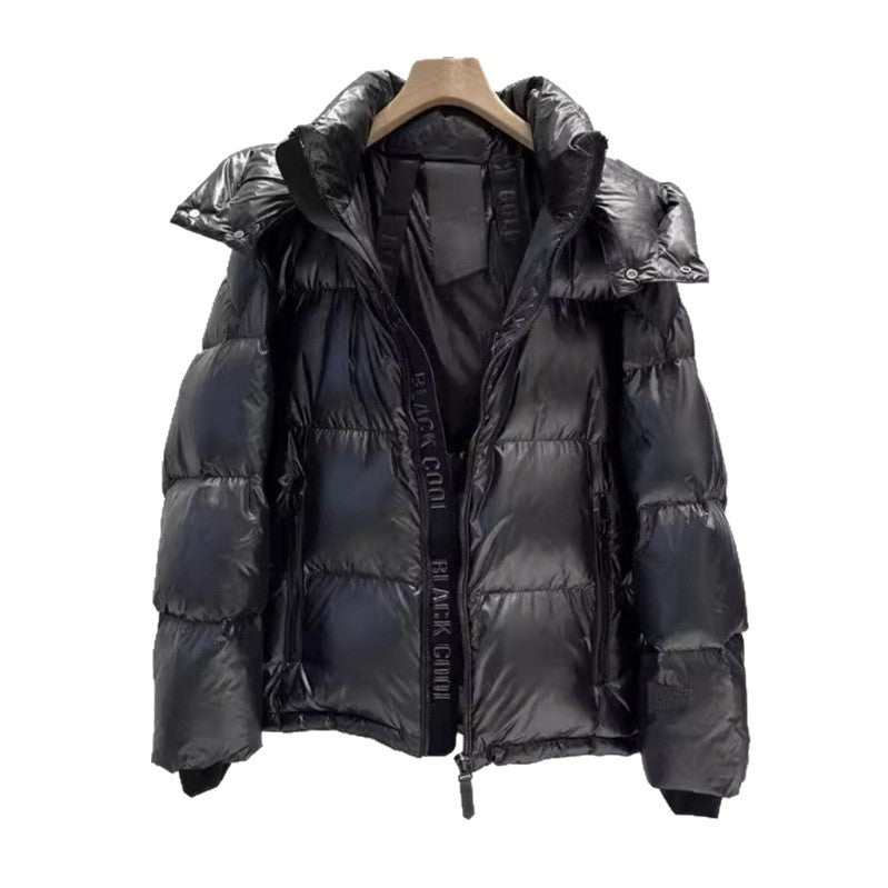 Damen wattierte Steppjacke mit abnehmbarer Kapuze, hochabschließendem Kragen und Zwei-Wege-Reißverschluss Nord Taschen