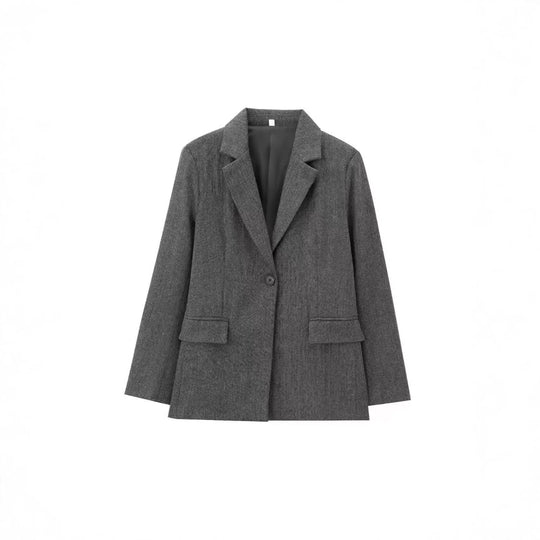Damen Klassischer Blazer mit strukturiertem Stoff Nord Taschen
