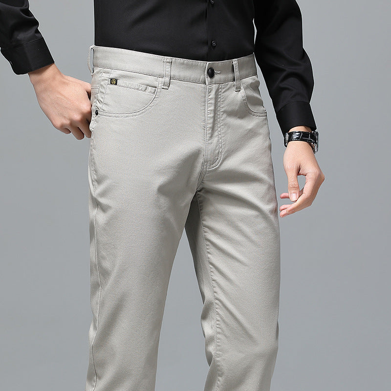 Herren Stretch-Chinohose mit geradem Schnitt und Bügelfalte Nord Taschen
