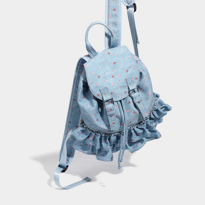 Damen Rucksack mit fransiger Rüschendetail Nord Taschen