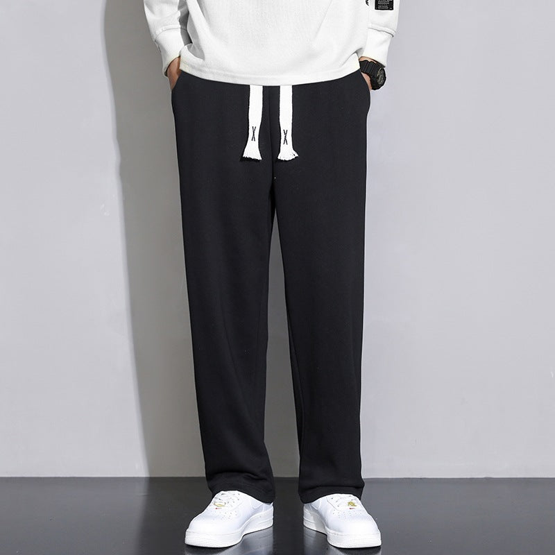 Herren Relaxed-Fit Jogginghose aus French-Terry mit weitem Bein und Tunnelzug Nord Taschen