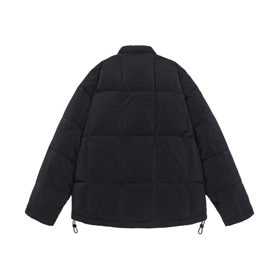 Herren Boxy gesteppte Isolationsjacke mit Stehkragen, Kordelzug und Logo-Applikation Nord Taschen