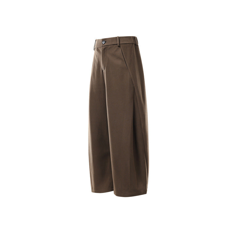 Damen Weite Culotte-Hose aus formstabilem Ponte mit hoher Taille und verdecktem Komfortbund Nord Taschen