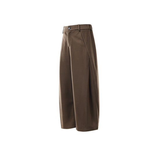 Damen Weite Culotte-Hose aus formstabilem Ponte mit hoher Taille und verdecktem Komfortbund Nord Taschen