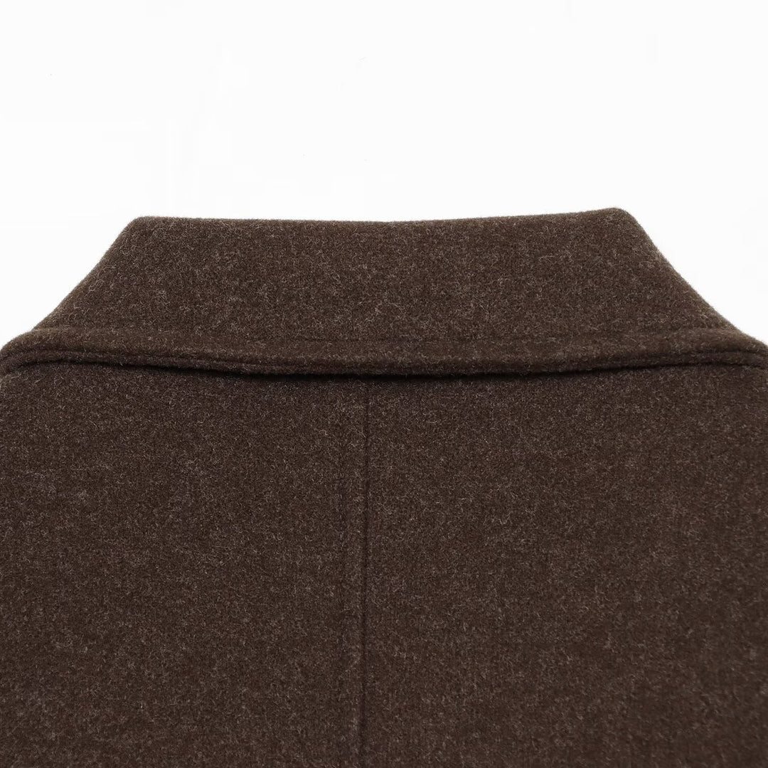 Damen Kurzjacke aus Wollmix mit Reißverschluss, Pattentaschen und elastischem Saum Nord Taschen