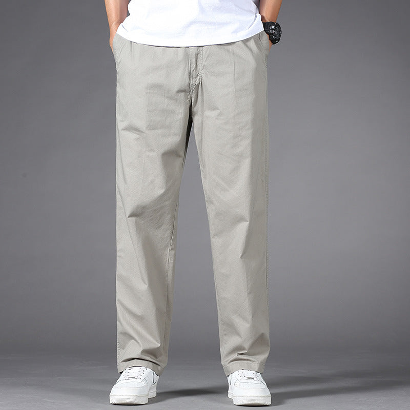 Herren Legere Relaxed-Fit Chinohose aus Baumwollmix mit elastischem Bund Nord Taschen