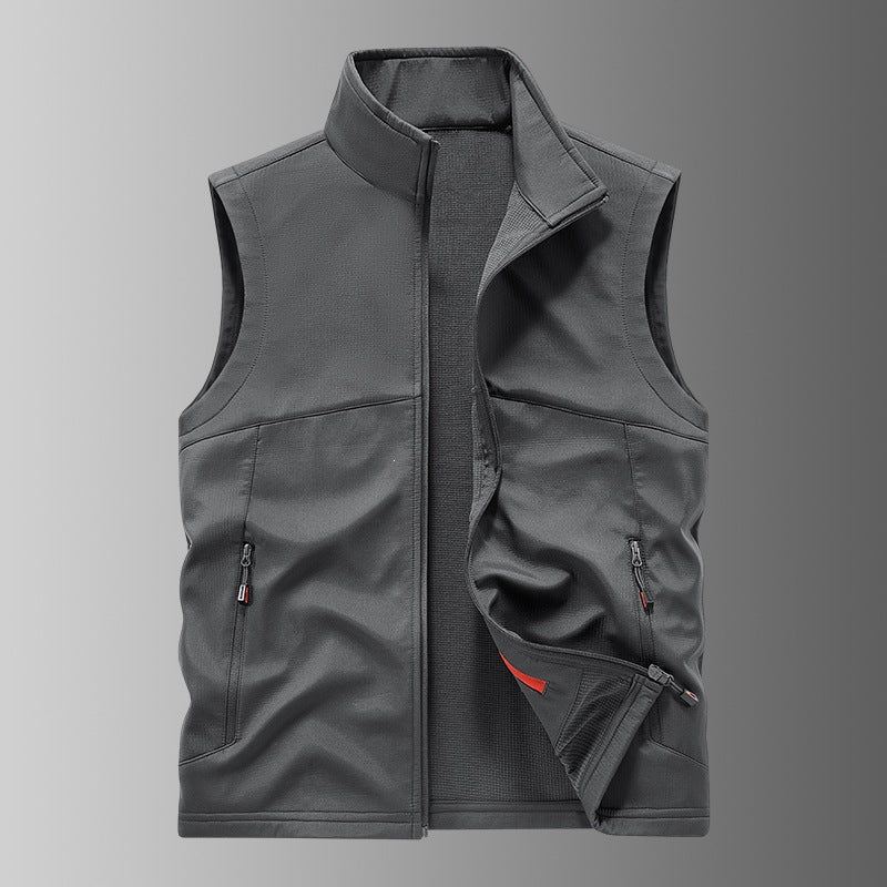 Herren Softshell-Weste mit Fleece-Innenfutter, winddicht und wasserabweisend Nord Taschen