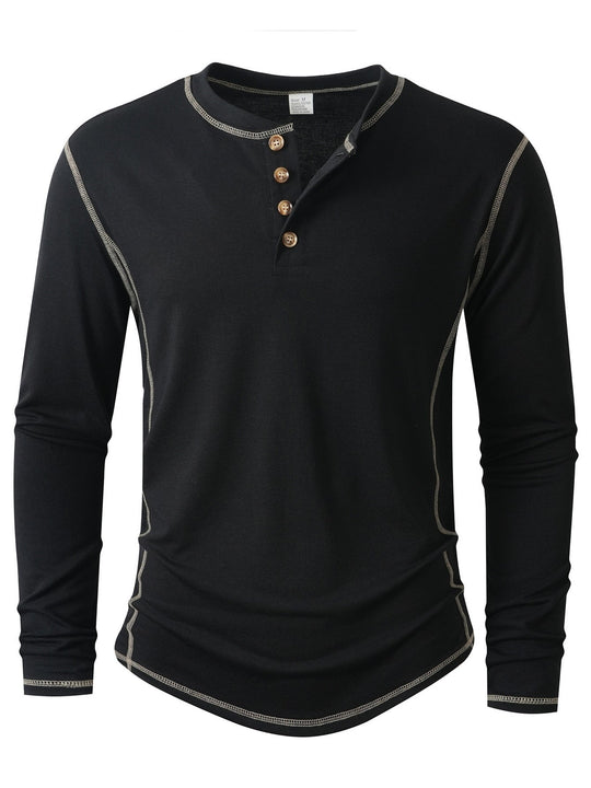 Herren Langarmshirt Nord Taschen