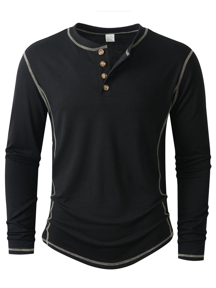 Herren Langarmshirt Nord Taschen