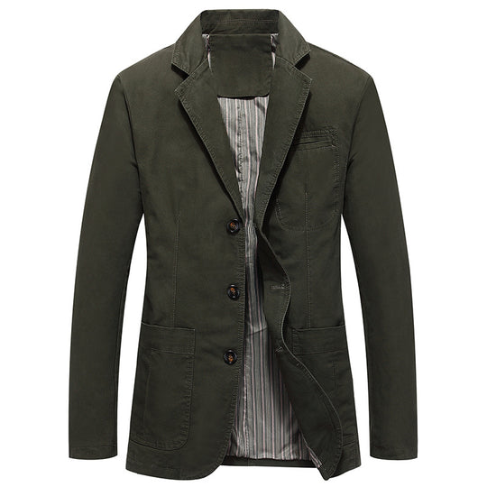 Herren Sakko im Casual-Stil mit Drei-Knopf-Front und aufgesetzten Taschen Nord Taschen