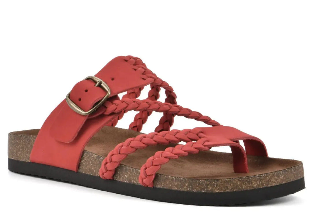Damen Riemchen-Sandalen mit geflochtenem Design und verstellbarem Riemen
