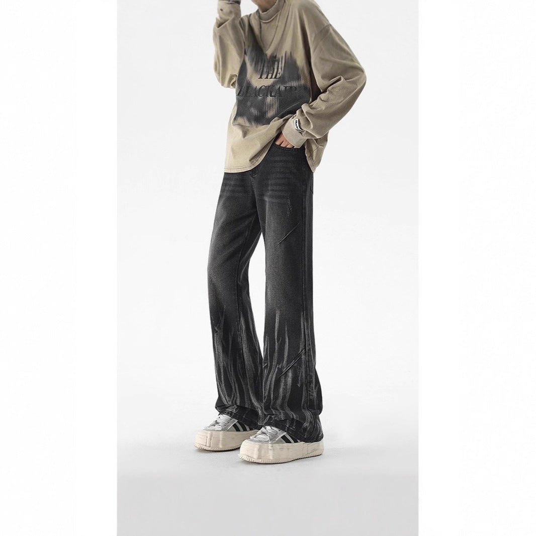Damen Trendige Weitbein-Jeans Nord Taschen