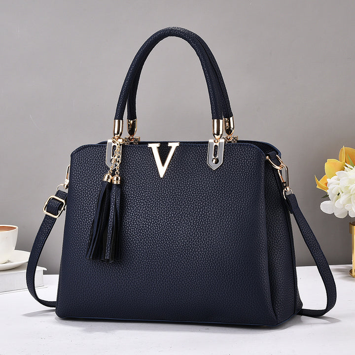 Damen Designer-Handtasche mit eleganter Quaste und abnehmbaren Schulterriemen Nord Taschen