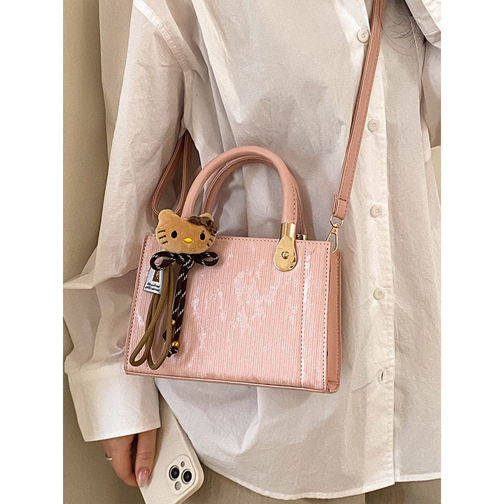 Damen elegante Handtasche mit strukturierter Oberfläche und abnehmbaren Tragegurten Nord Taschen