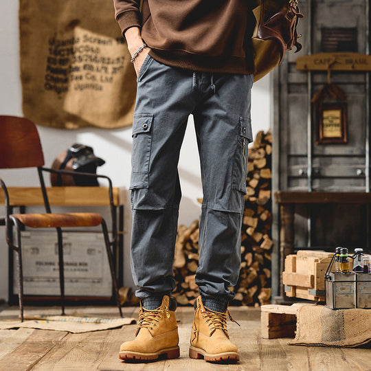 Herren Cargo-Joggerhose mit elastischem Bund und Multifachtaschen Nord Taschen