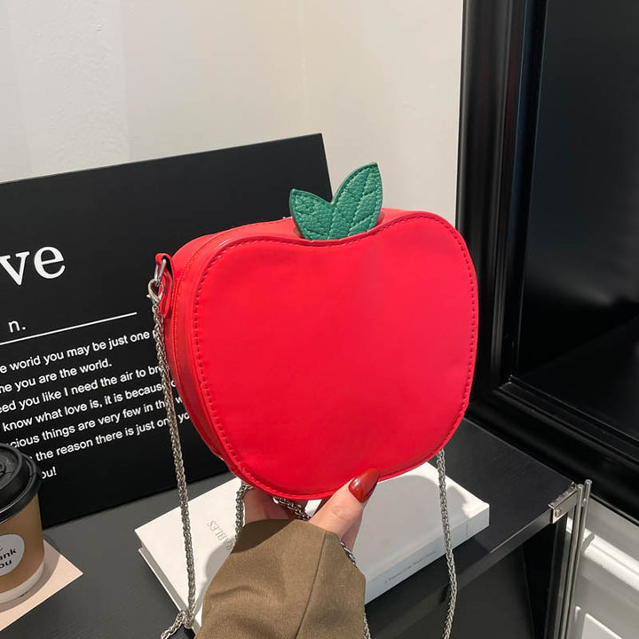 Damen kreative Apfel-Handtasche mit abnehmbarem Schulterriemen Nord Taschen