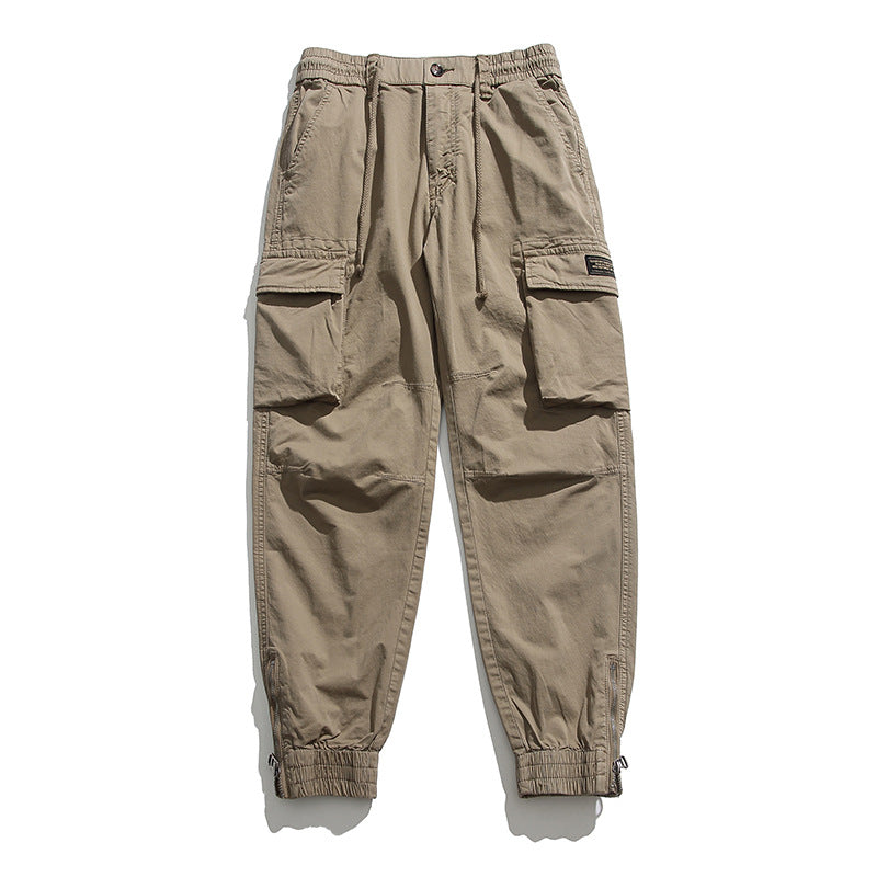 Herren Cargo-Joggerhose mit elastischem Komfortbund, Kniepaneelen und Reißverschluss-Knöcheln Nord Taschen