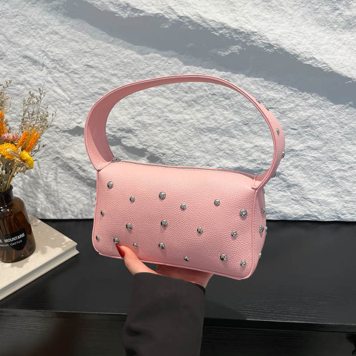 Damen modische Umhängetasche mit auffälligem Nieten-Design Nord Taschen