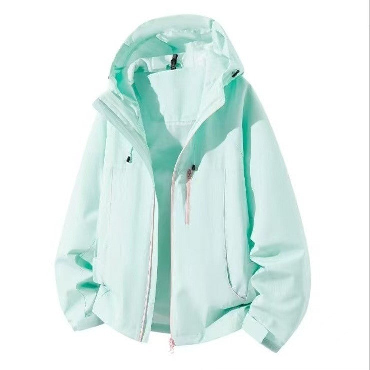 Herren Wasserdichte Kapuzen-Softshelljacke mit winddichtem Schnitt und Reißverschluss Nord Taschen