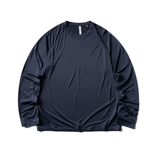 Unisex Langarmshirt aus leichtem Jersey mit Raglanärmeln Nord Taschen