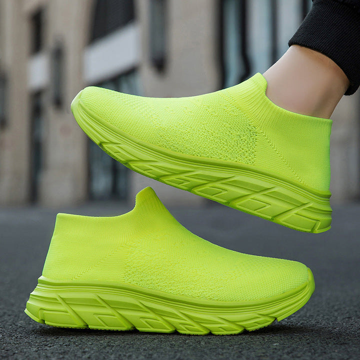 Damen Hochleistungs-Sneaker mit flexiblem Strick-Obermaterial und dämpfender Sohle