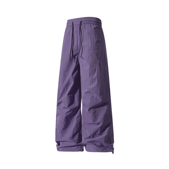 Unisex Weite technische Nylon-Hose mit Kordelzug und verstellbarem Saum Nord Taschen