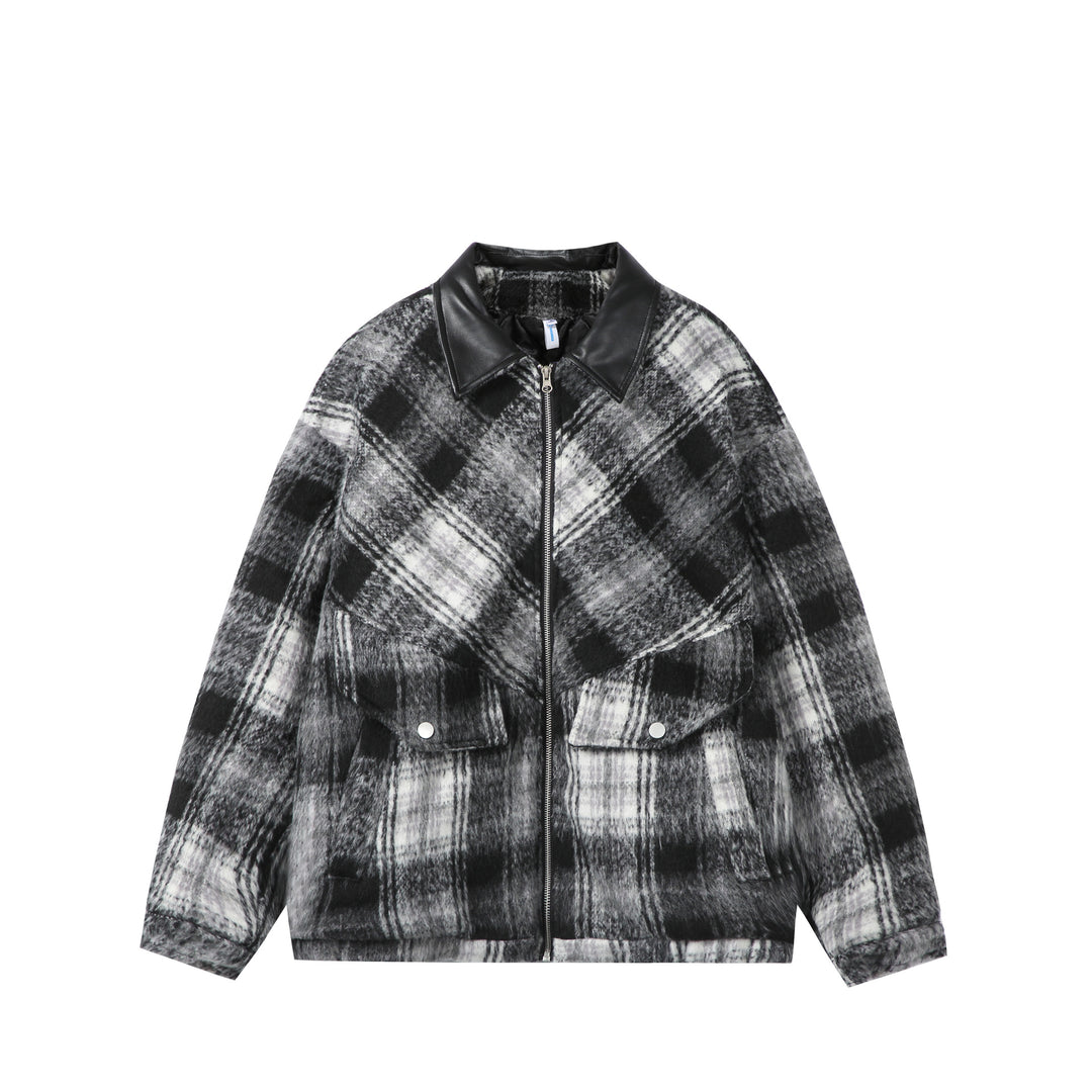 Unisex Boxy-Kurzblouson im Overshirt-Stil mit Kunstlederkragen und aufgesetzten Pattentaschen Nord Taschen