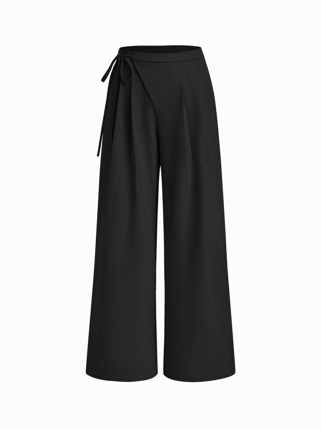 Damen Weite Streifenhose mit Taillengürtel Nord Taschen