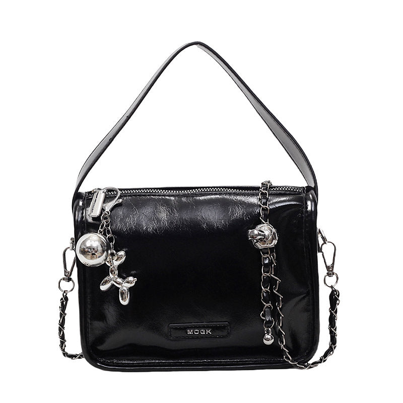 Damen Schultertasche mit glänzendem Metalliceffekt Nord Taschen