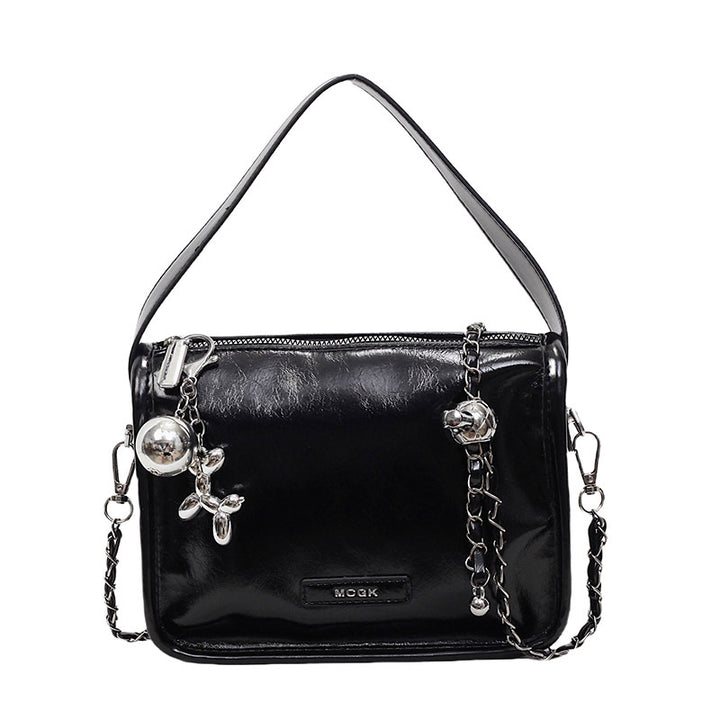 Damen Schultertasche mit glänzendem Metalliceffekt Nord Taschen