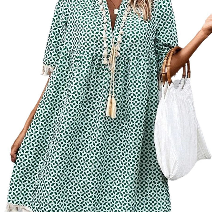 Damen Sommerkleid mit modischem Muster