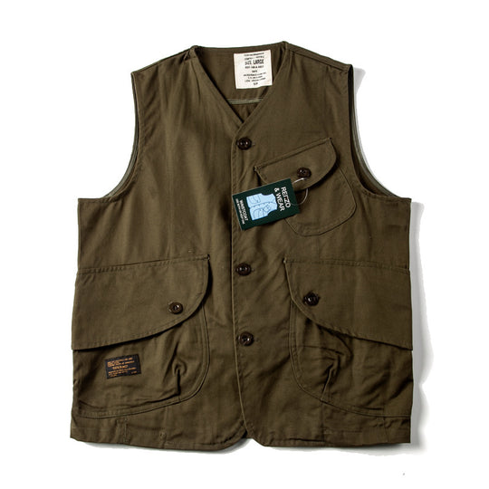 Herren Utility‑Weste mit mehreren Pattentaschen aus robustem Canvas Nord Taschen