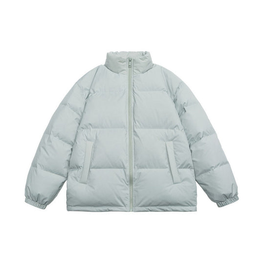 Unisex Oversize Stepp-Winterjacke mit Stehkragen, durchgehendem Reißverschluss und elastischen Bündchen Nord Taschen