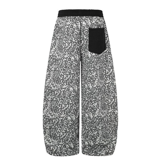Damen Extraweite Palazzo-Loungehose im Culotte‑Schnitt mit elastischem Komfortbund, kontrastierenden Patch‑Taschen und verstellbarem Saum Nord Taschen