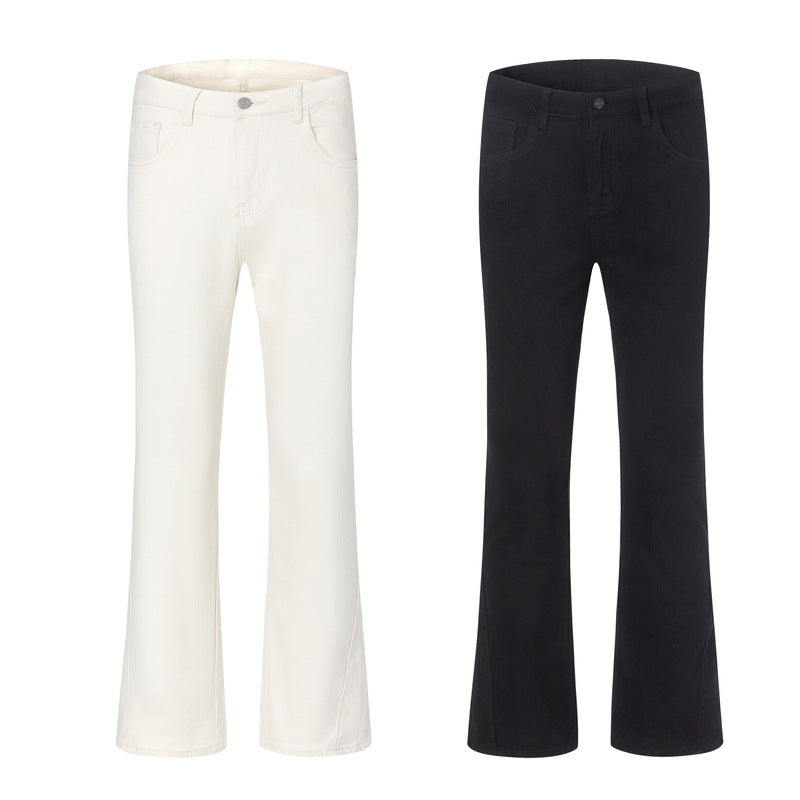 Herren Locker sitzende Straight-Jeans mit extra langer Saumkante und minimalistischer Optik Nord Taschen