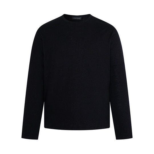 Herren Feinstrickpullover mit Rundhalsausschnitt und geradem Schnitt Nord Taschen